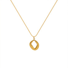 Shangjie Oem Kalung Danity Geometrische Edelstahl -Halskette Juwely Frauen Halskette Gold Platted Halskette